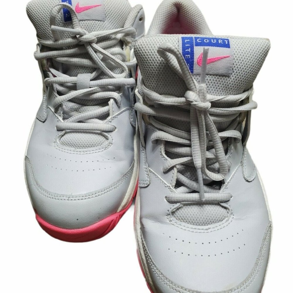 Nike Court Lite 2 Women Tennis Shoes Grey/Pink Blu